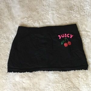 Juicy Couture black mini skirt
